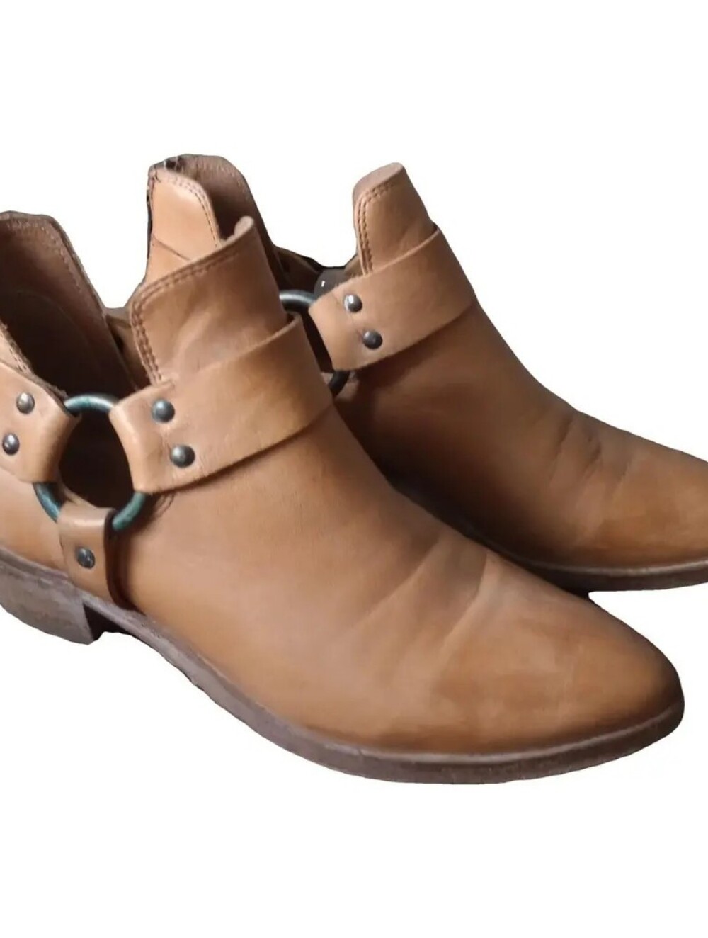 Frye Leather Zip Up Short Boots